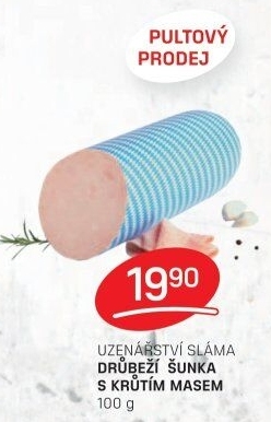 Šunka drůbeží s krůtím masem Sláma