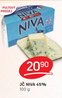 Sýr Niva Jihočeská 45% Madeta