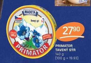 Sýr tavený Primátor Madeta