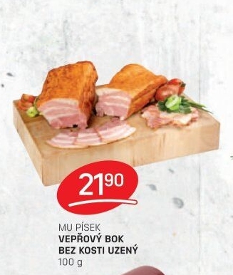 Vepřový bok uzený bez kosti Maso uzeniny Písek