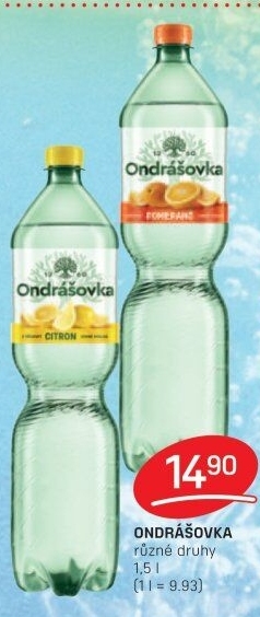 Voda ochucená Ondrášovka