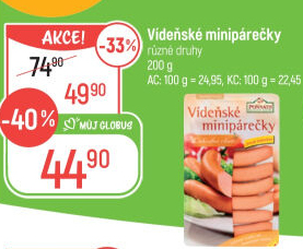 Minipárečky vídeňské Ponnath