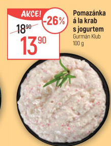 Pomazánka a la krab s jogurtem