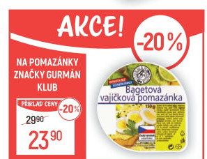 Bagetová vajíčková pomazánka Gurmán klub