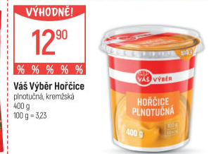 Hořčice plnotučná Váš Výběr