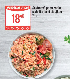 Salámová pomazánka s chilli a jarní cibulkou Globus
