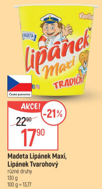 Dezert Lipánek Madeta