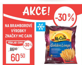 Hranolky mražené Golden Longs McCain