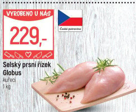 Selský kuřecí prsní řízek Globus