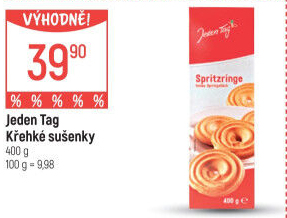 Sušenky křehké Jeden Tag