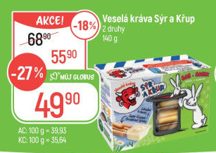 Sýr a křup Veselá kráva