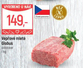 Vepřové mleté maso Globus