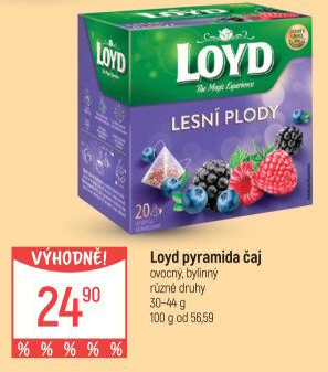 Čaj ovocný Loyd - pyramidový