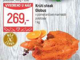 Krůtí steak marinovaný Globus