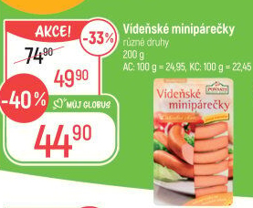 Minipárečky vídeňské Ponnath