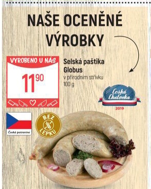 Paštika selská Globus