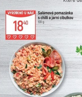 Salámová pomazánka s chilli a jarní cibulkou Globus