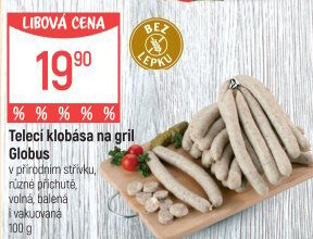 Telecí klobása na gril Globus