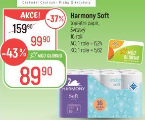 Toaletní papír 3vrstvý Harmony