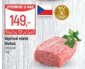 Vepřové mleté maso Globus