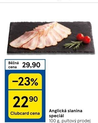 Anglická slanina speciál