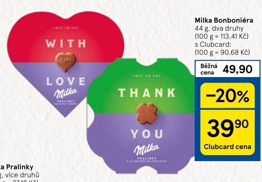 Bonboniéry Milka