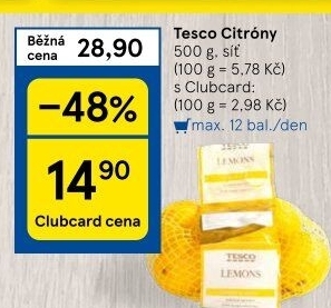 Citrony Tesco