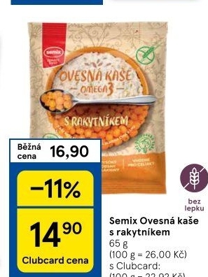 Kaše ovesná Semix