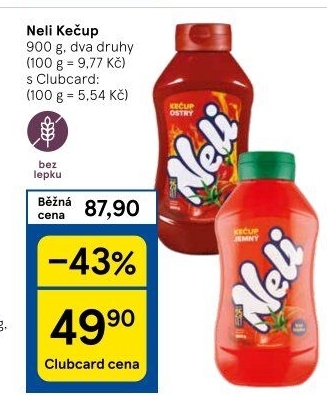 Kečup bez lepku Neli