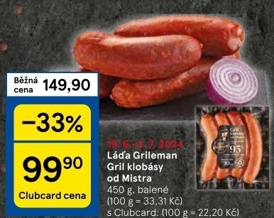 Klobásy od mistra Láďa Grileman Kostelecké uzeniny