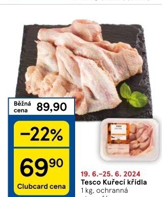 Kuřecí křídla Tesco