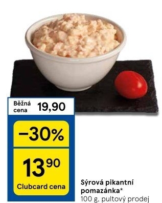 Pikantní sýrová pomazánka