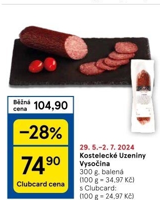 Salám Vysočina Kostelecké uzeniny