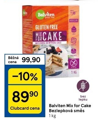 Směs na dort bez lepku Mix for cake Balviten
