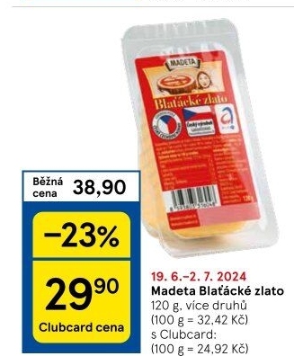Sýr Blaťácké zlato Madeta