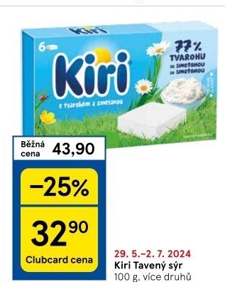 Sýr tavený Kiri
