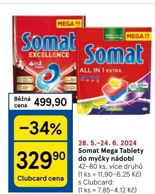 Tablety do myčky Somat