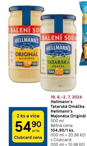 Tatarská omáčka Hellmann'