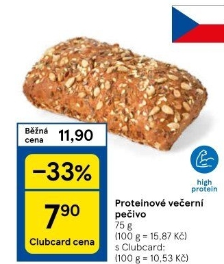 Večerní proteinové pečivo