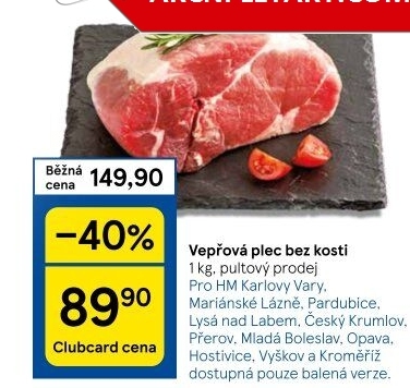 Vepřová plec bez kosti