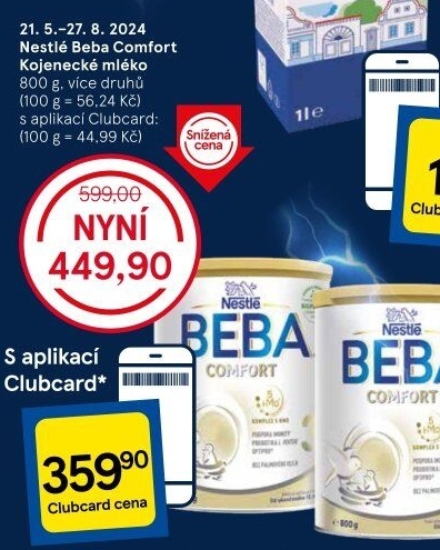 Výživa mléčná Comfort Beba Nestlé