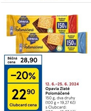 Zlaté polomáčené Opavia