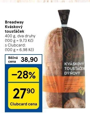 Chléb kváskový Tousťáček Breadway