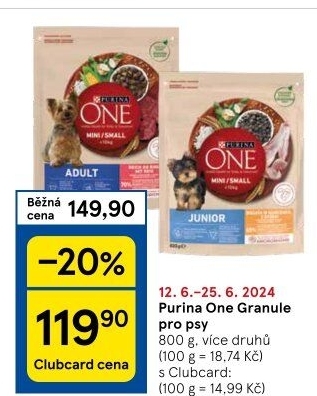 Granule pro psy One Purina
