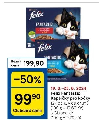 Kapsičky pro kočky Fantastic Felix Purina