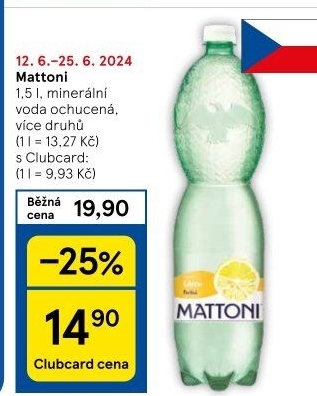 Ochucená voda Mattoni