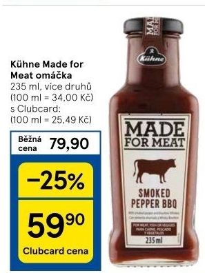 Omáčka na grilování Made for meat Kühne