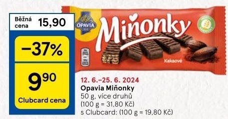 Oplatky Miňonky Opavia