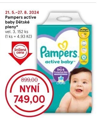 Pleny dětské Active Baby Pampers