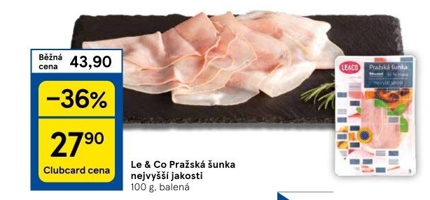 Šunka pražská nejvyšší jakosti LE&amp